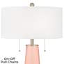 2_Rustique Warm Coral Peggy Glass Table Lamp more views