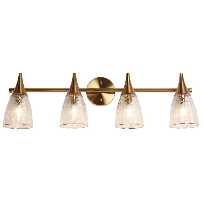 Image 1 Ruthebic 4-Light Glass Bath Vanity Light
