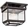 Rutherford 10 1/2" Wide Old Bronze Ceiling Light