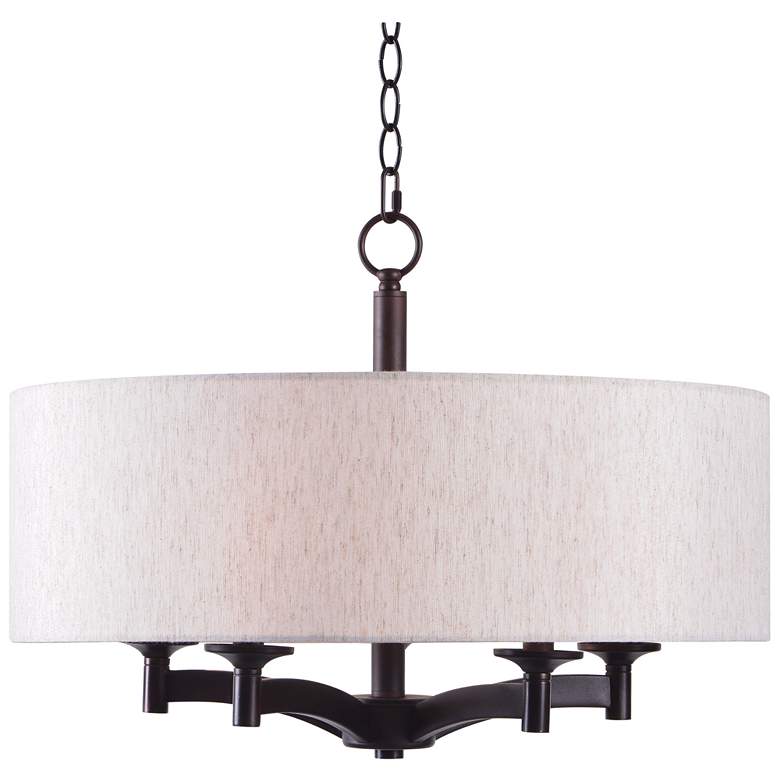 Image 1 Rutherford 22" Wide 5-Light Oil Rubbed Bronze Pendant