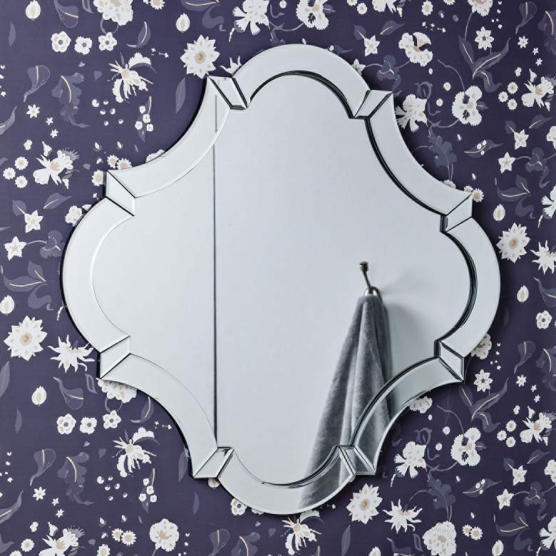 Image 1 Rutherford 28 1/2 inch x 28 1/2 inch Quatrefoil Wall Mirror