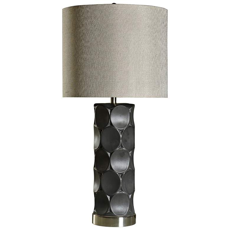 Image 2 Rutherford 36 1/2 inch Modern Charcoal Black Ceramic Table Lamp