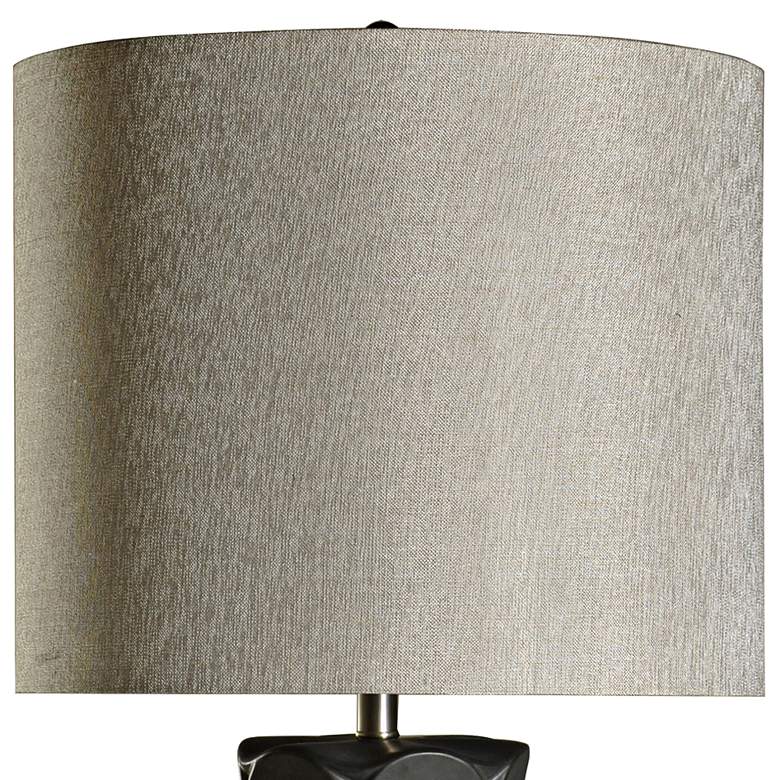 Image 3 Rutherford 36 1/2 inch Modern Charcoal Black Ceramic Table Lamp more views