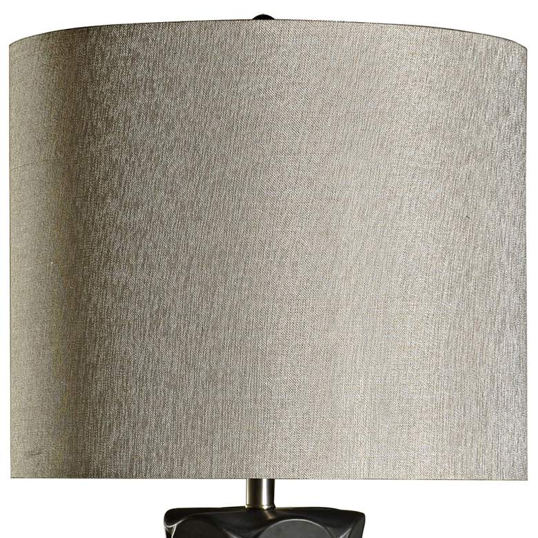 Image 3 Rutherford 36 1/2" Modern Charcoal Black Ceramic Table Lamp more views