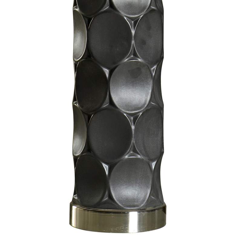 Image 4 Rutherford 36 1/2" Modern Charcoal Black Ceramic Table Lamp more views