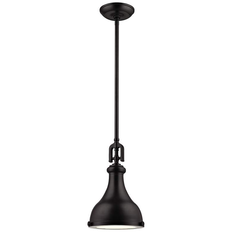 Image 1 Rutherford 9 Wide 1-Light Mini Pendant Oil Rubbed Bronze