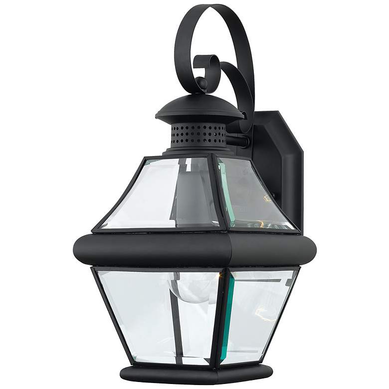 Image 1 Rutledge Collection Black 15 inch High Outdoor Wall Light