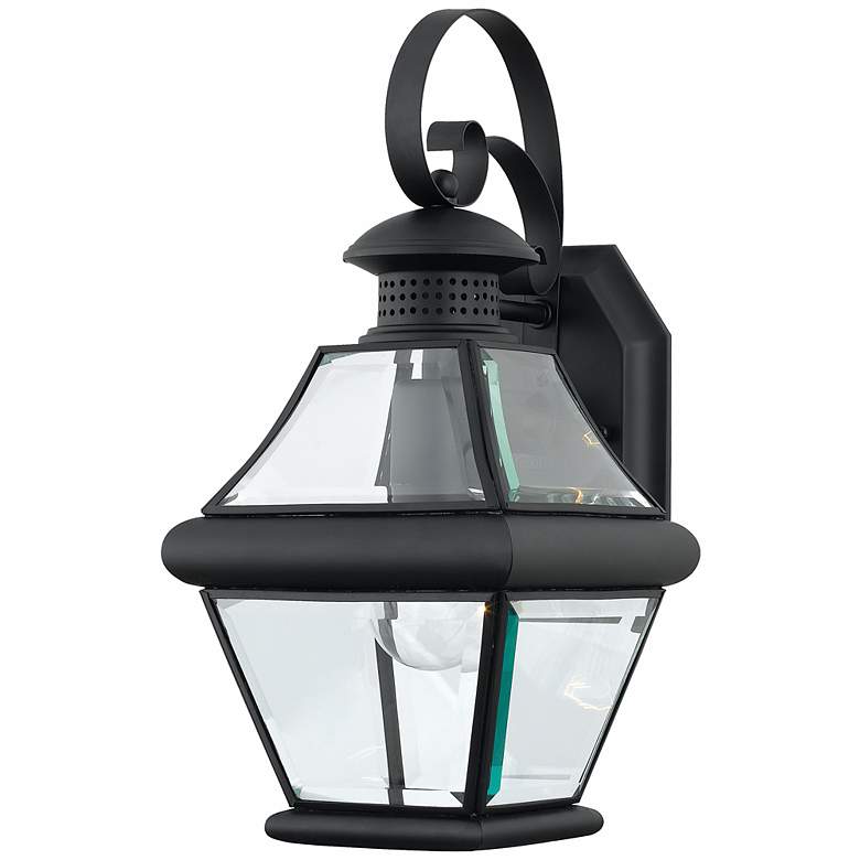 Image 1 Rutledge Collection Black 15" High Outdoor Wall Light