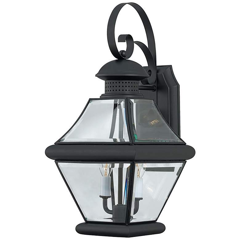 Image 1 Rutledge Collection Black 19 inch High Outdoor Wall Light