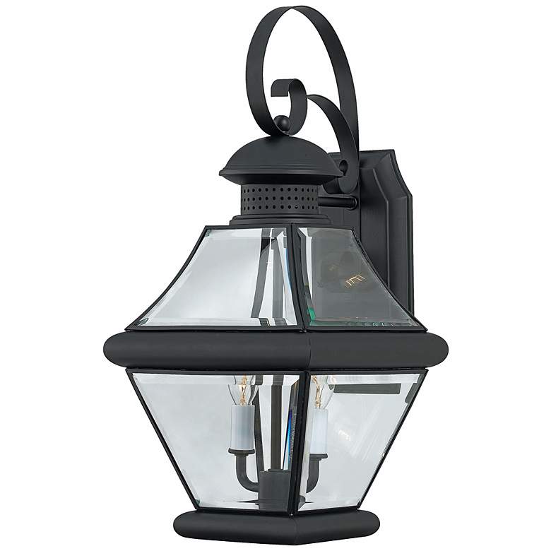 Image 1 Rutledge Collection Black 19" High Outdoor Wall Light