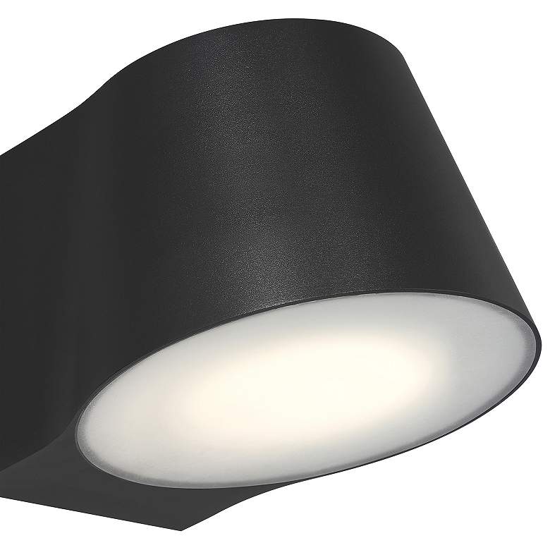 Image 7 Ry 5.75" High Black Bi.Directional Outdoor LED Wall Mount more views