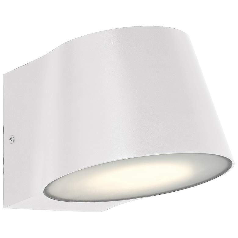 Image 2 Ry 5.75" High White Bi.Directional Outdoor LED Wall Mount