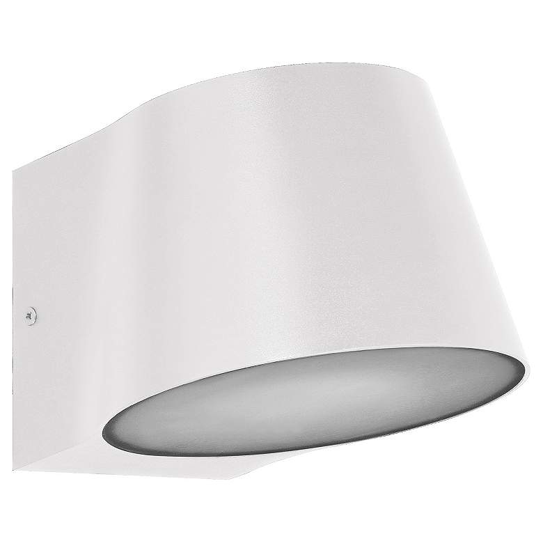 Image 3 Ry 5.75" High White Bi.Directional Outdoor LED Wall Mount more views