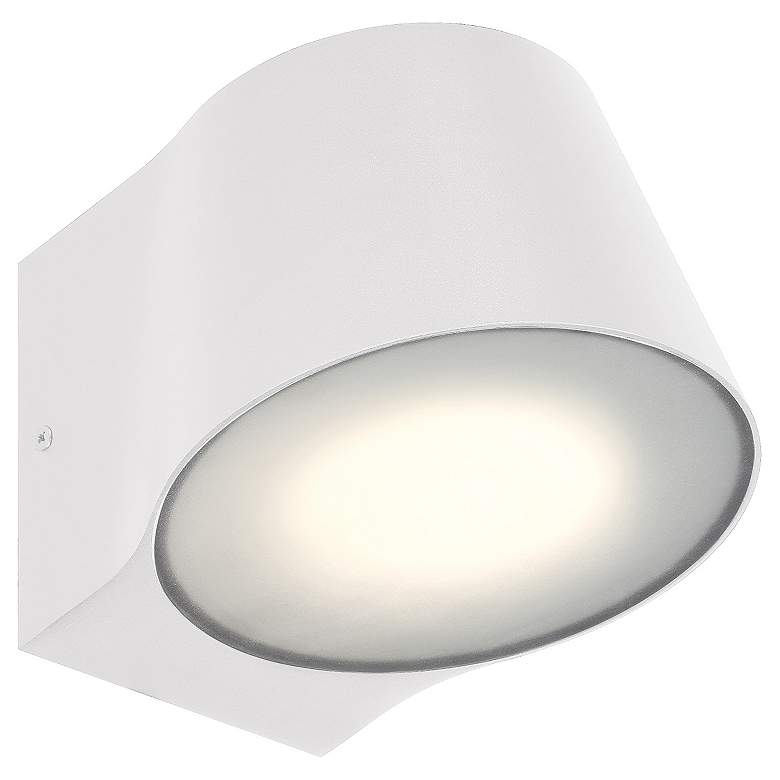 Image 5 Ry 5.75" High White Bi.Directional Outdoor LED Wall Mount more views