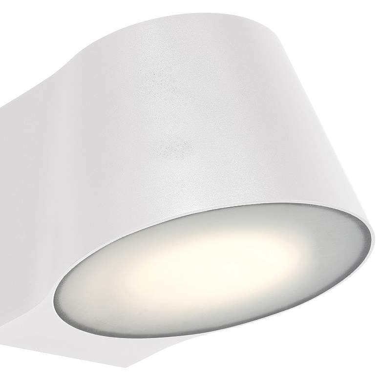 Image 7 Ry 5.75" High White Bi.Directional Outdoor LED Wall Mount more views