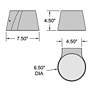 Ry 5.75" High White Bi.Directional Outdoor LED Wall Mount