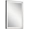 Ryame 24-In Lighted Mirror Black