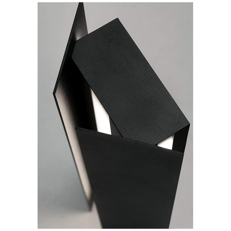 Image 3 Ryan 24" High Black LED Outdoor Sconce more views