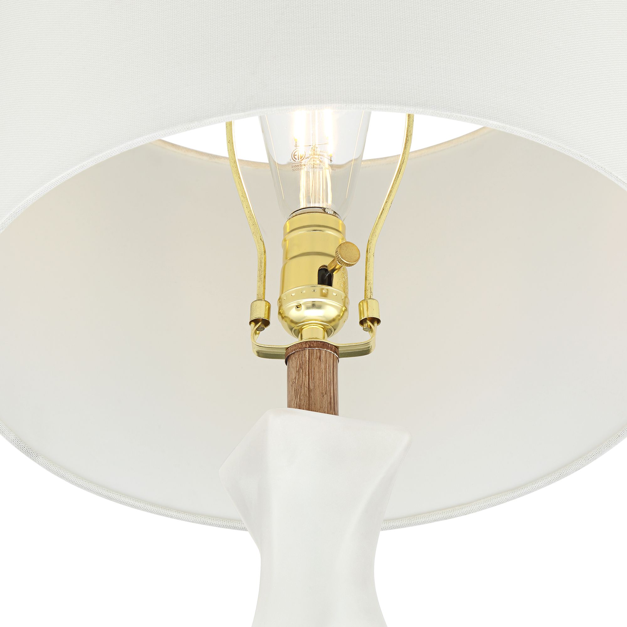 Image 5 Ryan 28" High Frosted White Glass Modern Coastal Table Lamp Set of 2 more views