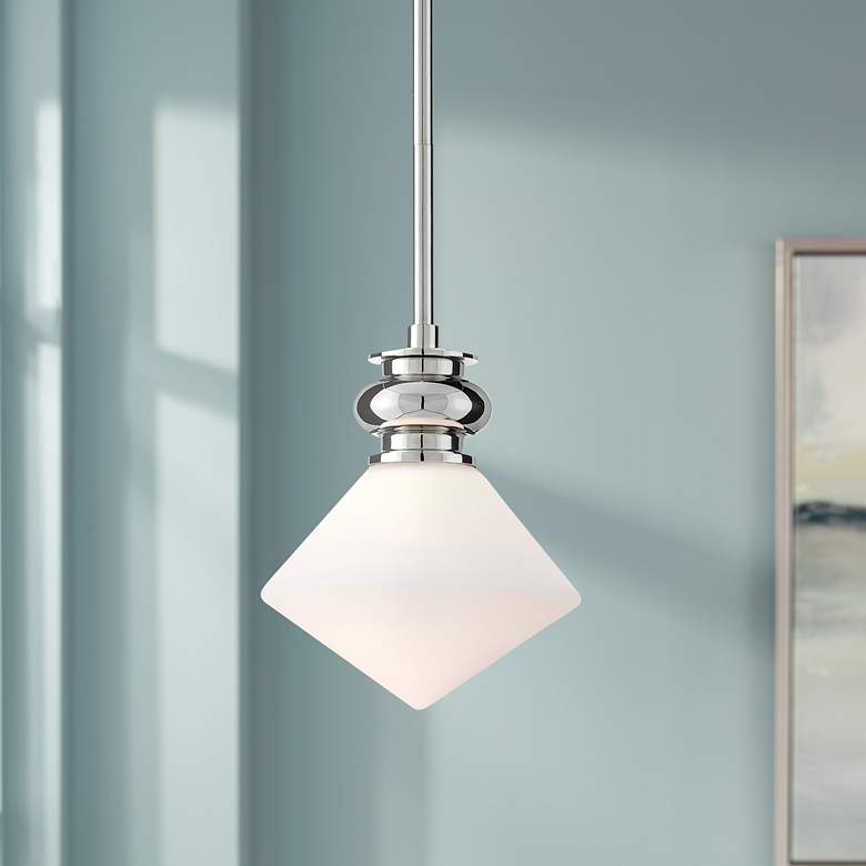 Image 1 Rycroft 7 inch Wide Polished Nickel Mini Pendant Light