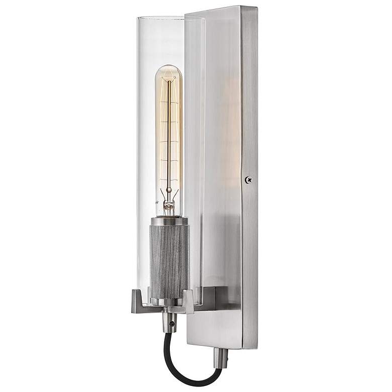 Image 1 Ryden 16 1/4 inch High Nickel Wall Sconce by Hinkley Lighting