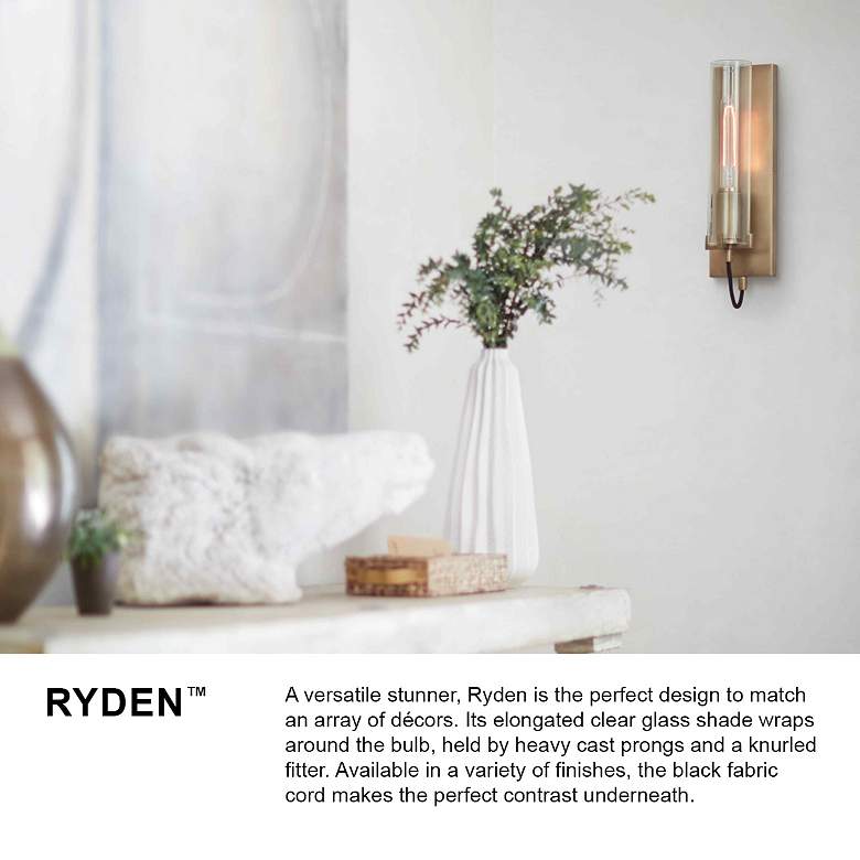 Image 4 Ryden 16 1/4" High Nickel Wall Sconce by Hinkley Lighting more views