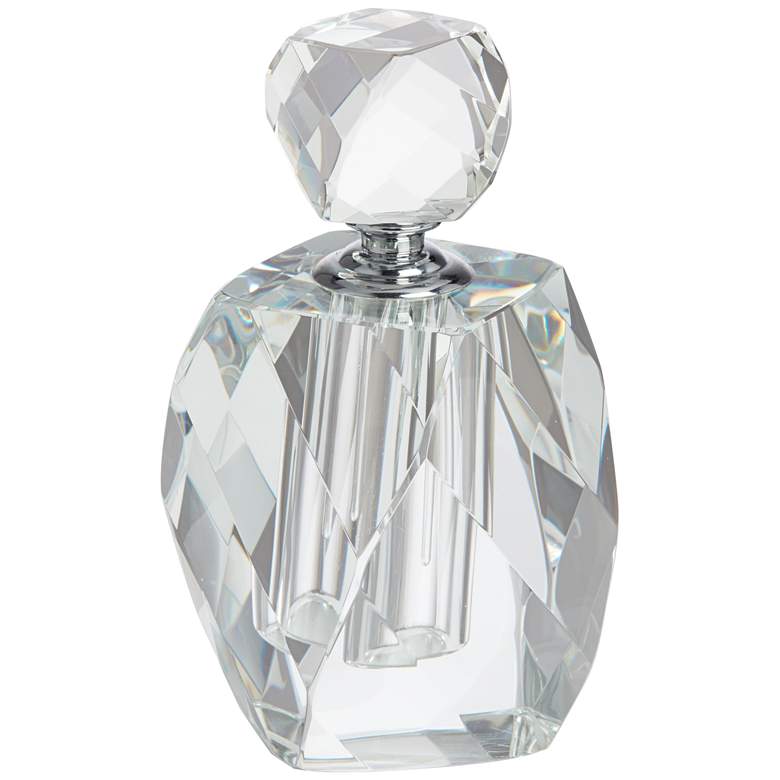 Image 3 Ryden 7 1/4" High Clear Glass Decorative Perfume Bottle
