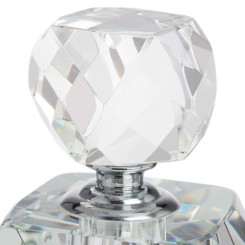 Image 4 Ryden 7 1/4" High Clear Glass Decorative Perfume Bottle more views