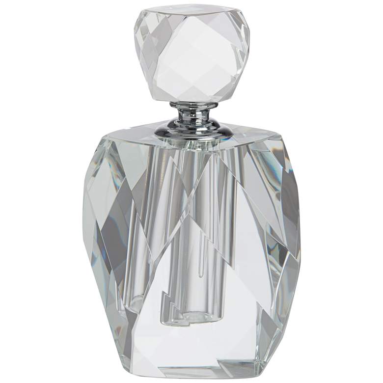 Image 6 Ryden 7 1/4" High Clear Glass Decorative Perfume Bottle more views