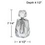 Ryden 7 1/4" High Clear Glass Decorative Perfume Bottle in scene