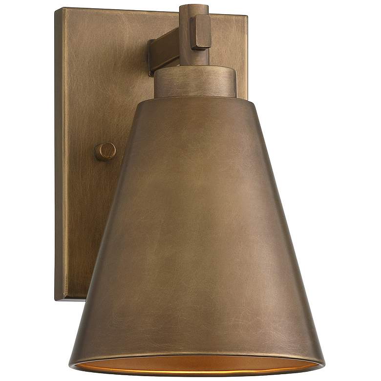 Image 1 Ryder 1-Light Outdoor Wall Lantern in Atlas Bronze