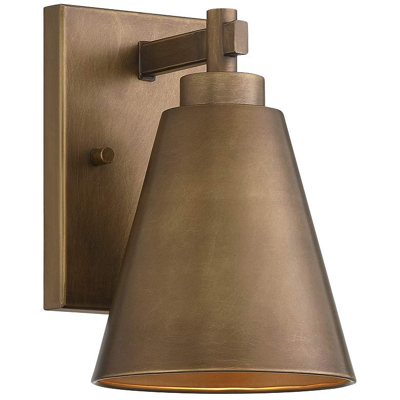Image 4 Ryder 1-Light Outdoor Wall Lantern in Atlas Bronze more views
