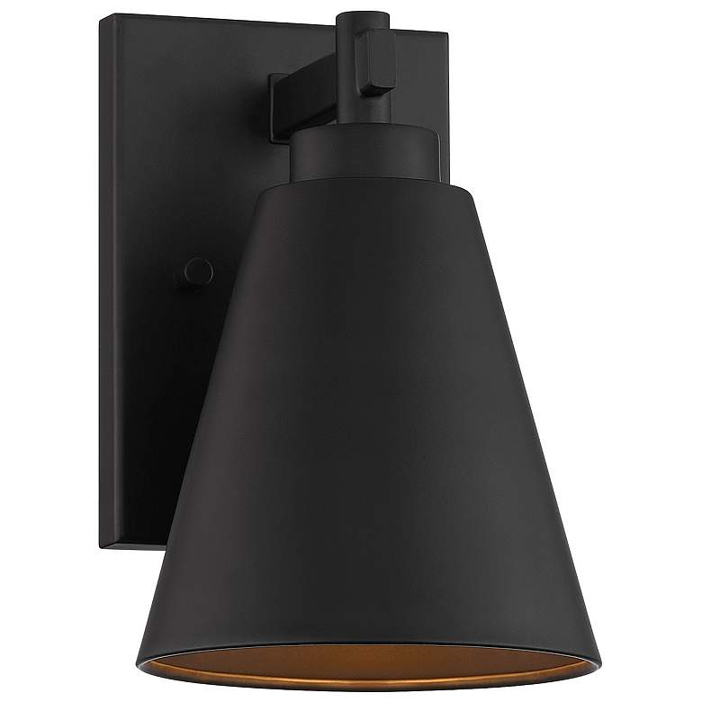 Image 1 Ryder 1-Light Outdoor Wall Lantern in Matte Black