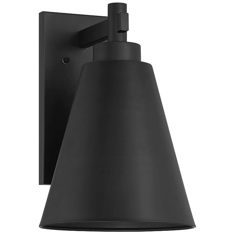 Image 2 Ryder 1-Light Outdoor Wall Lantern in Matte Black more views