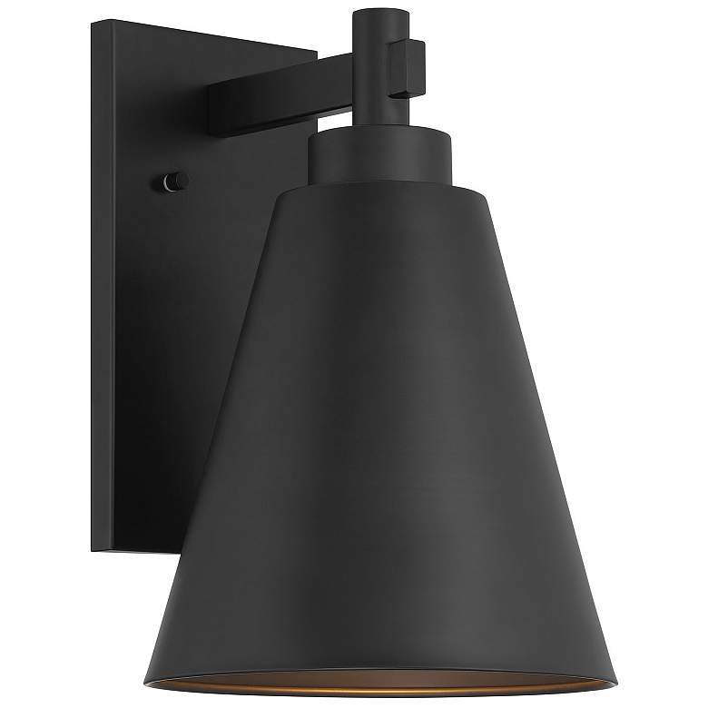 Image 4 Ryder 1-Light Outdoor Wall Lantern in Matte Black more views
