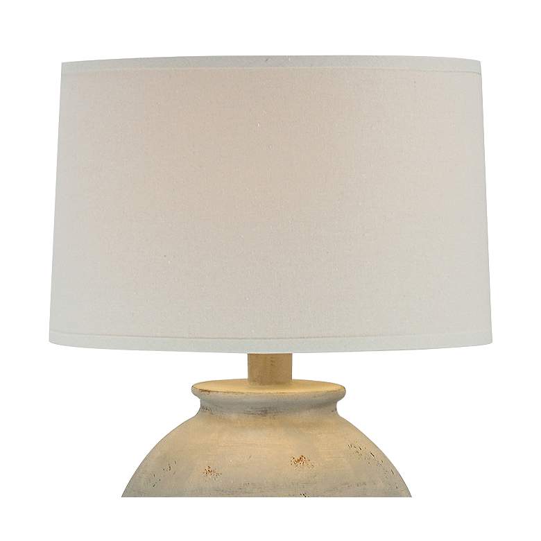 Image 3 Ryker 24 1/2 inch Concrete Stone Hydrocal Urn Table Lamp more views