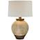 Ryker Distressed Brown Hydrocal Urn Table Lamp