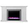 Rylana 54 3/4"W Color Changing White Gray Electric Fireplace