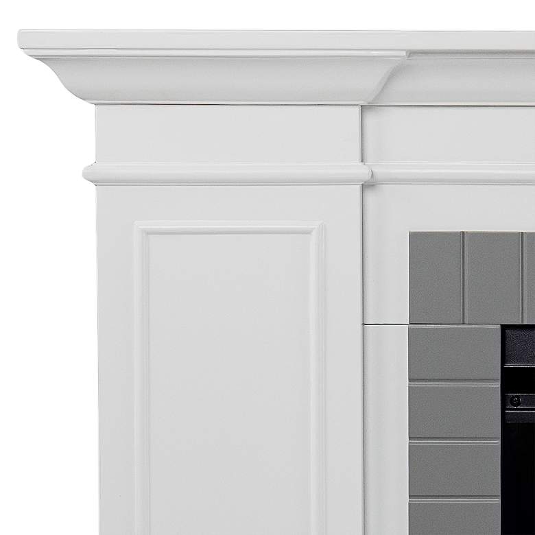 Image 3 Rylana 54 3/4 inchW Color Changing White Gray Electric Fireplace more views