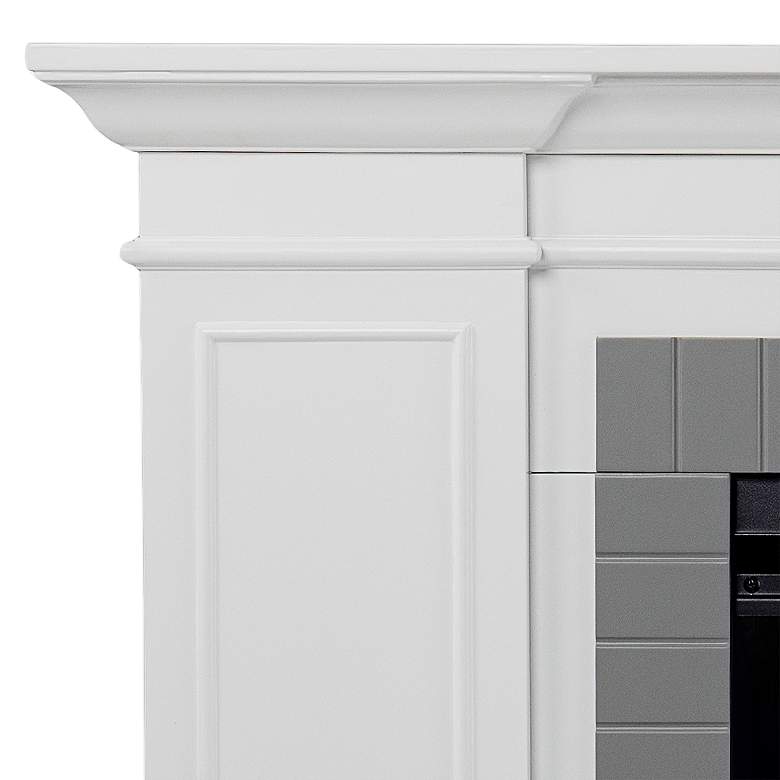 Image 3 Rylana 54 3/4"W Color Changing White Gray Electric Fireplace more views