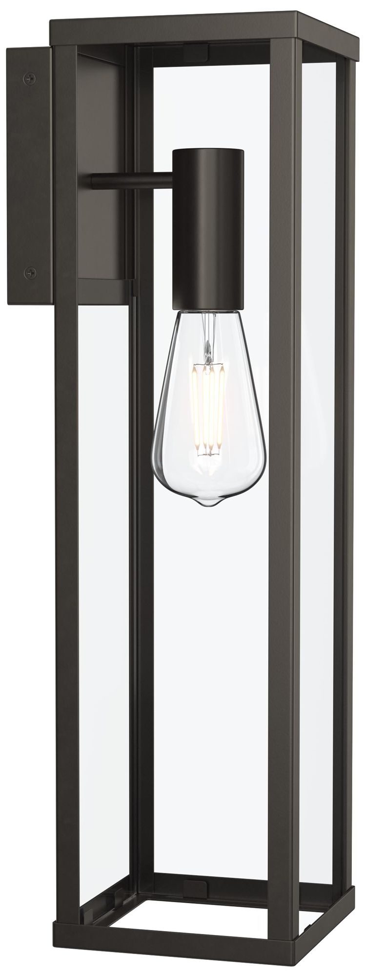 Ryle One-Light Extra Large Wall Lantern with Clear Glass Panels