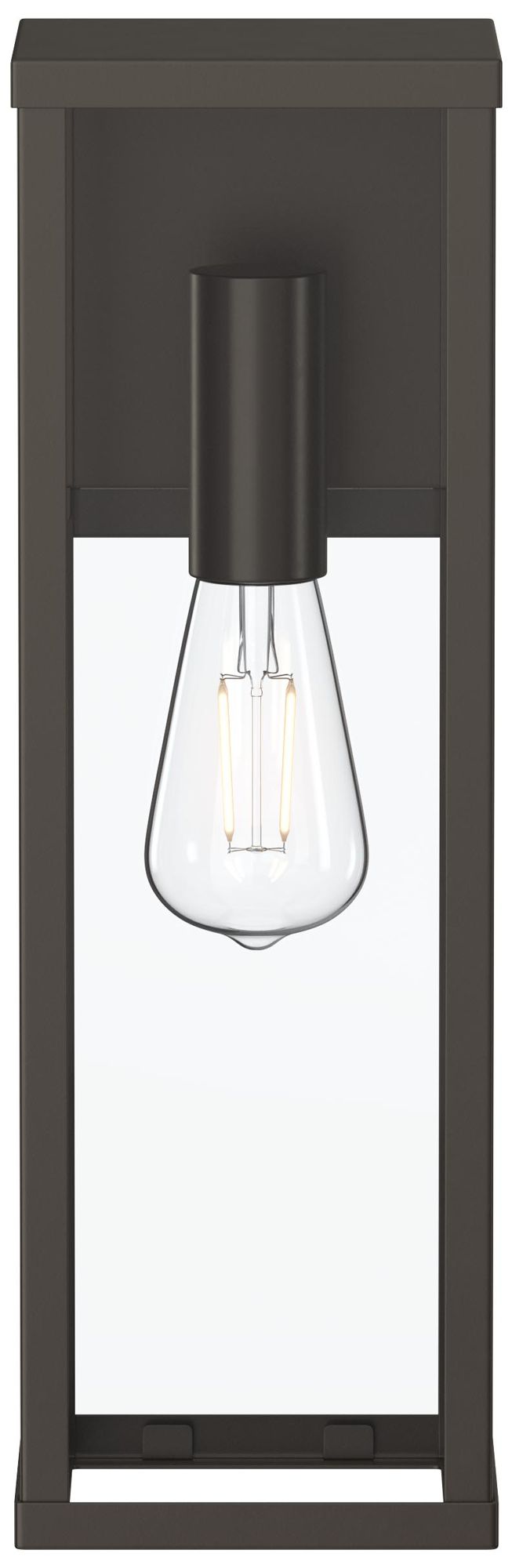 Image 7 Ryle One-Light Large Wall Lantern with Clear Glass Panels more views