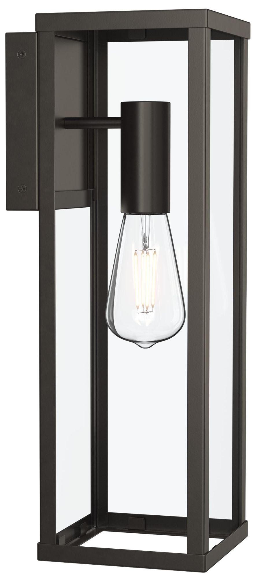 Ryle One-Light Large Wall Lantern with Clear Glass Panels