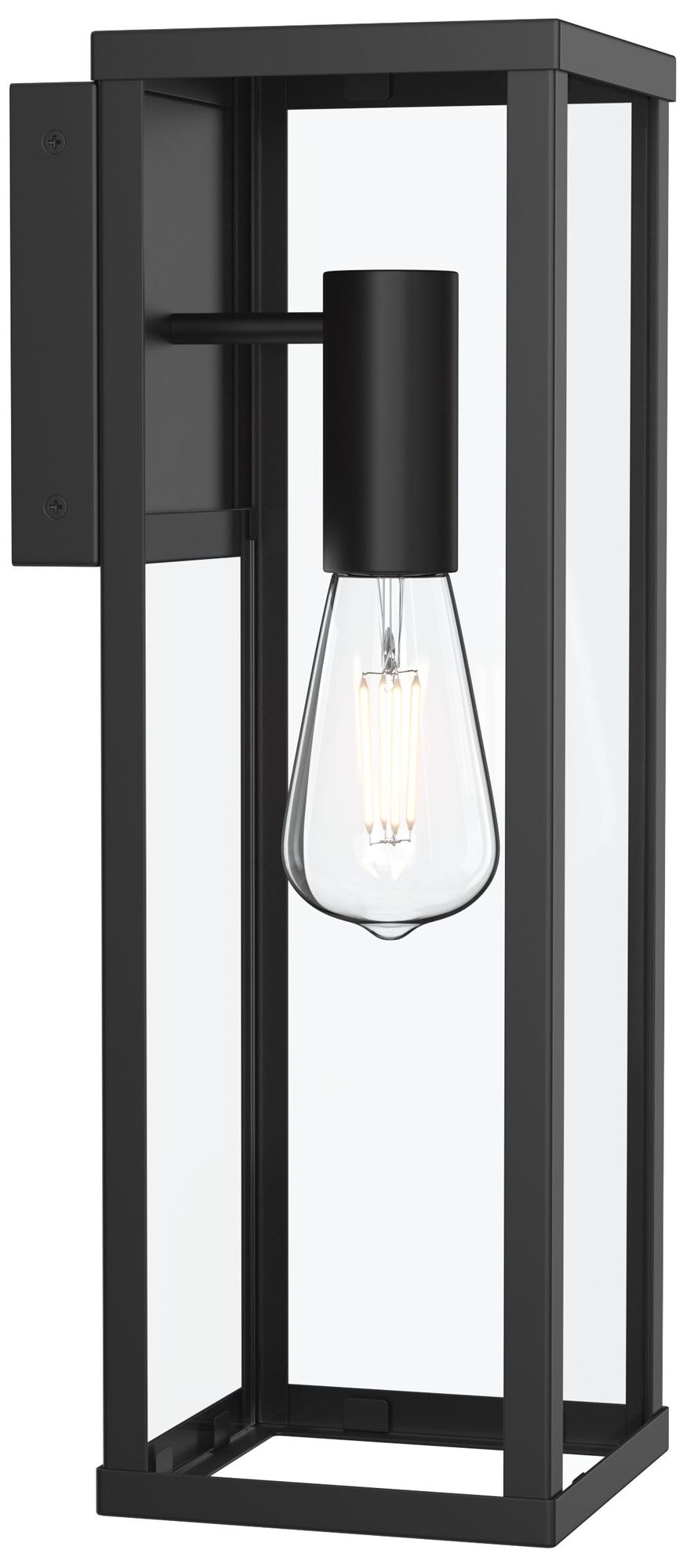 Ryle One-Light Large Wall Lantern with Clear Glass Panels