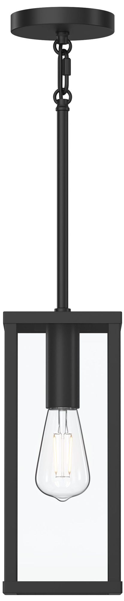 Image 7 Ryle One-Light Outdoor Pendant Light with Clear Glass Panels more views