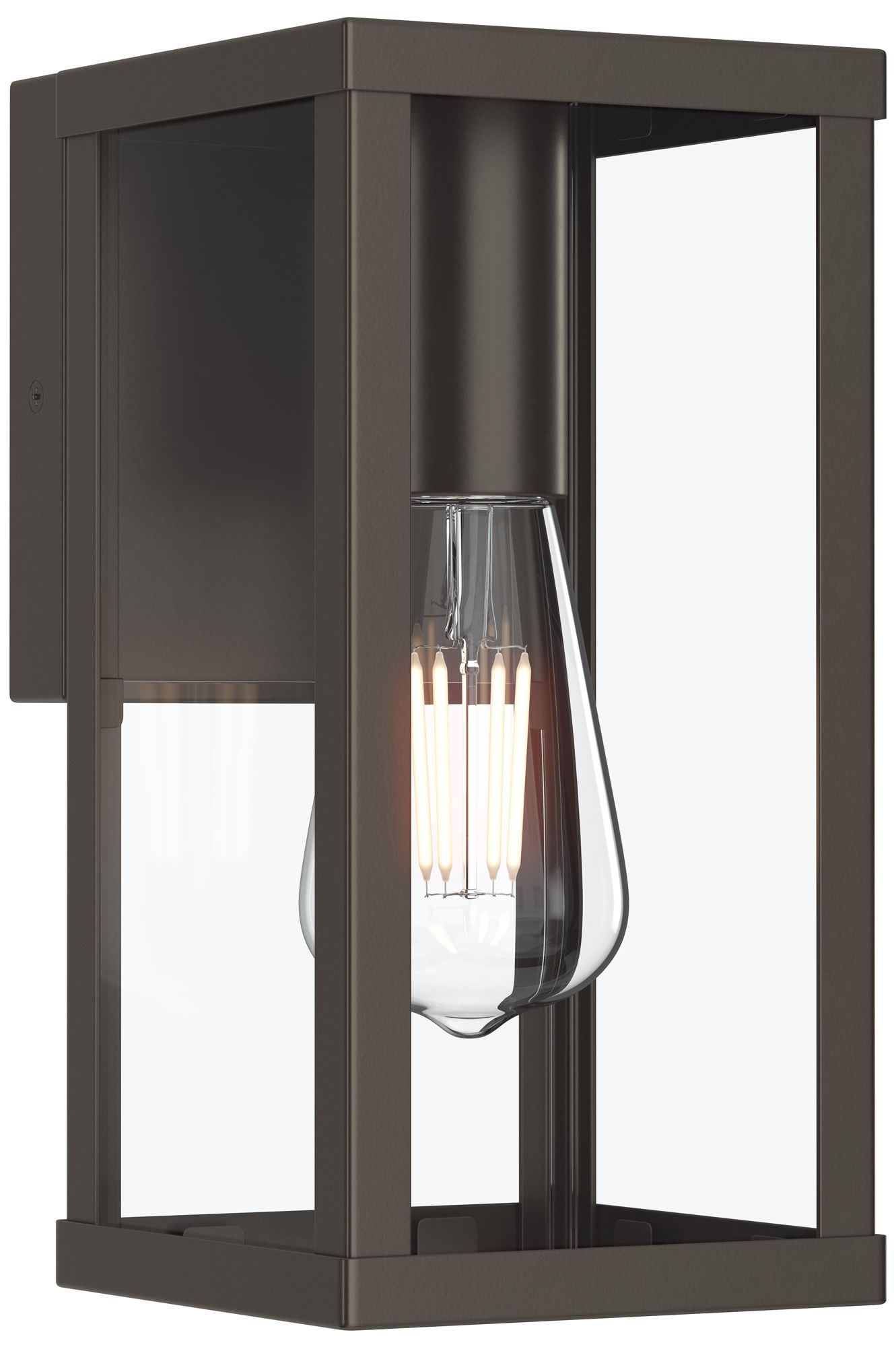 Ryle One-Light Small Wall Lantern with Clear Glass Panels