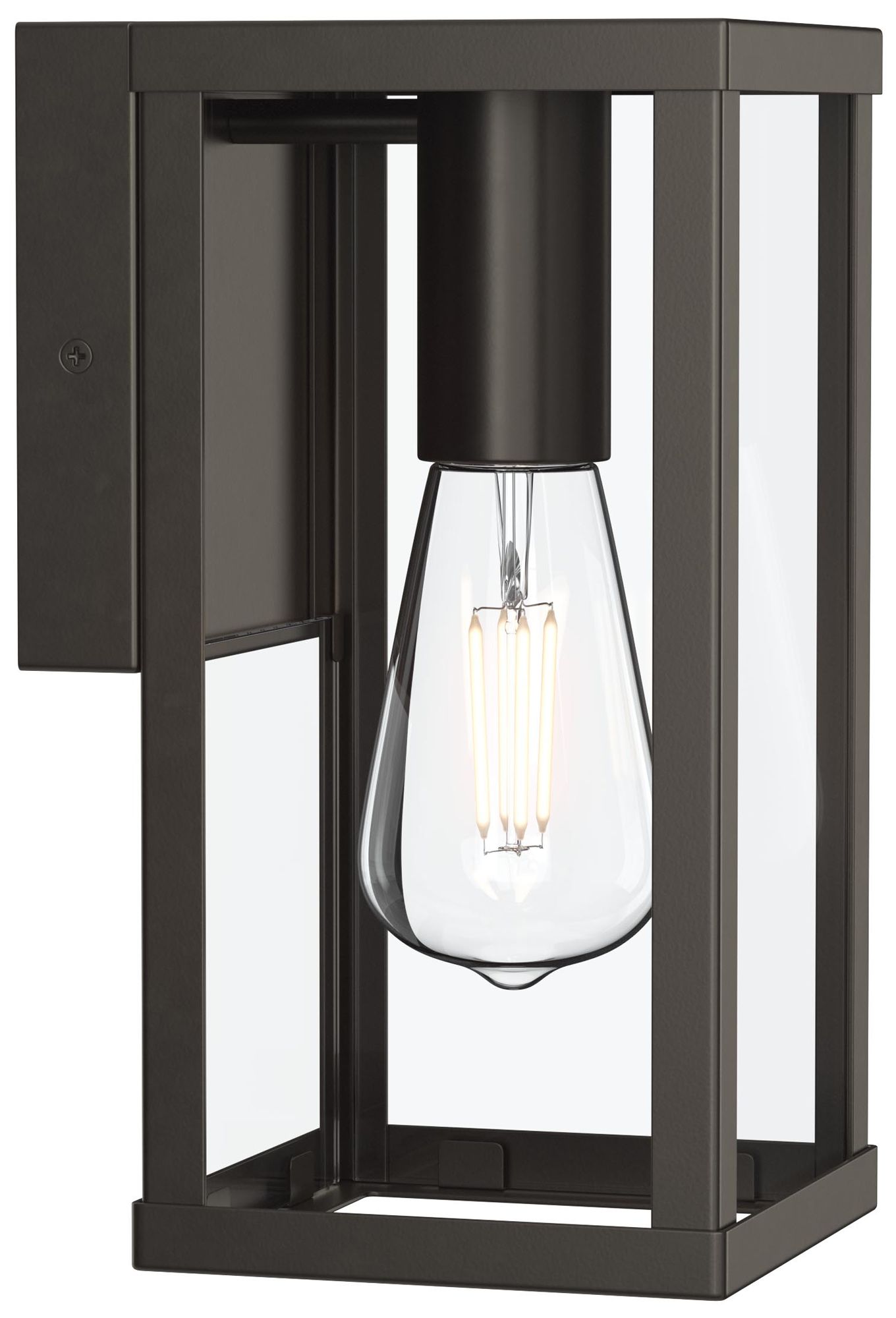 Ryle One-Light Small Wall Lantern with Clear Glass Panels