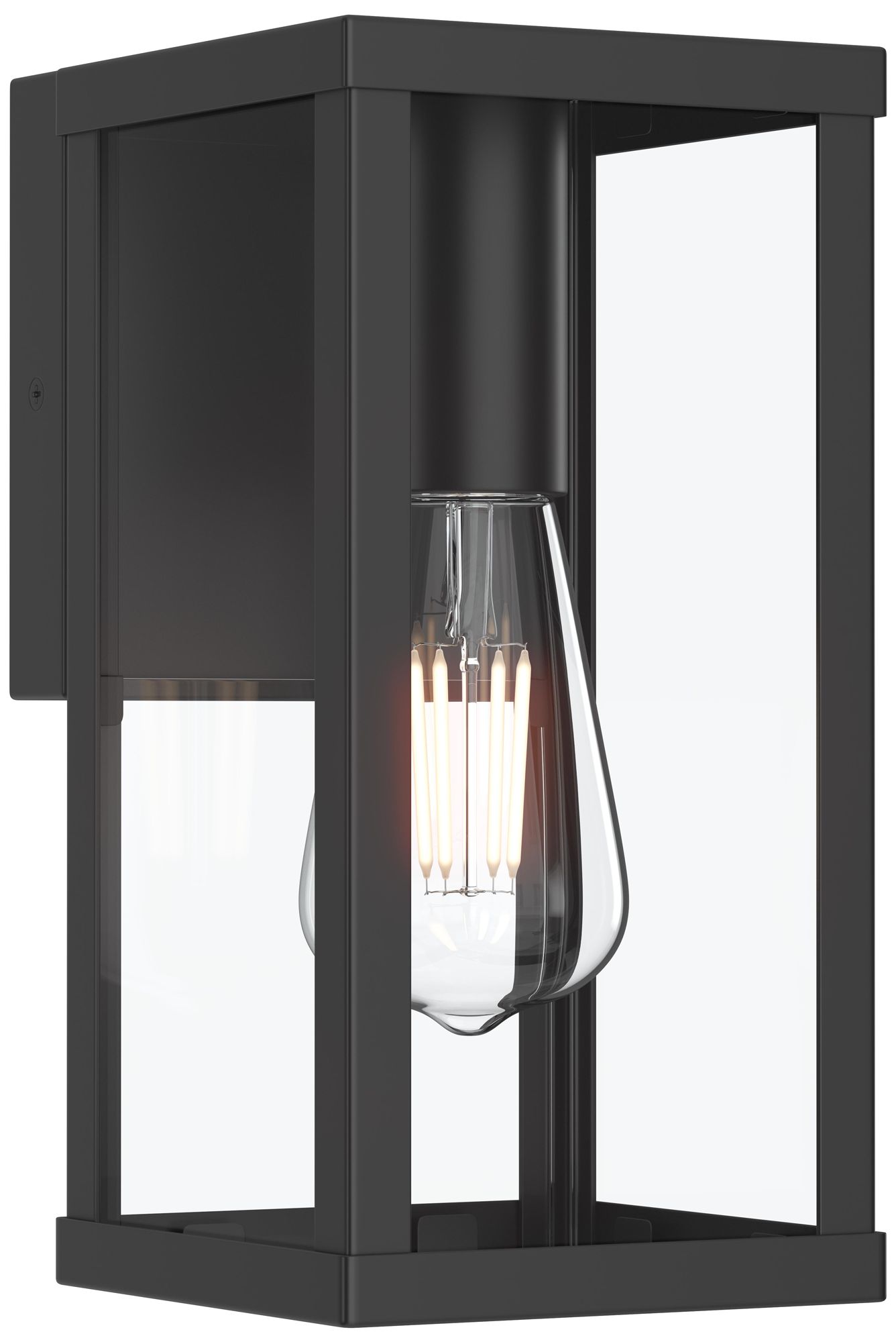 Ryle One-Light Small Wall Lantern with Clear Glass Panels