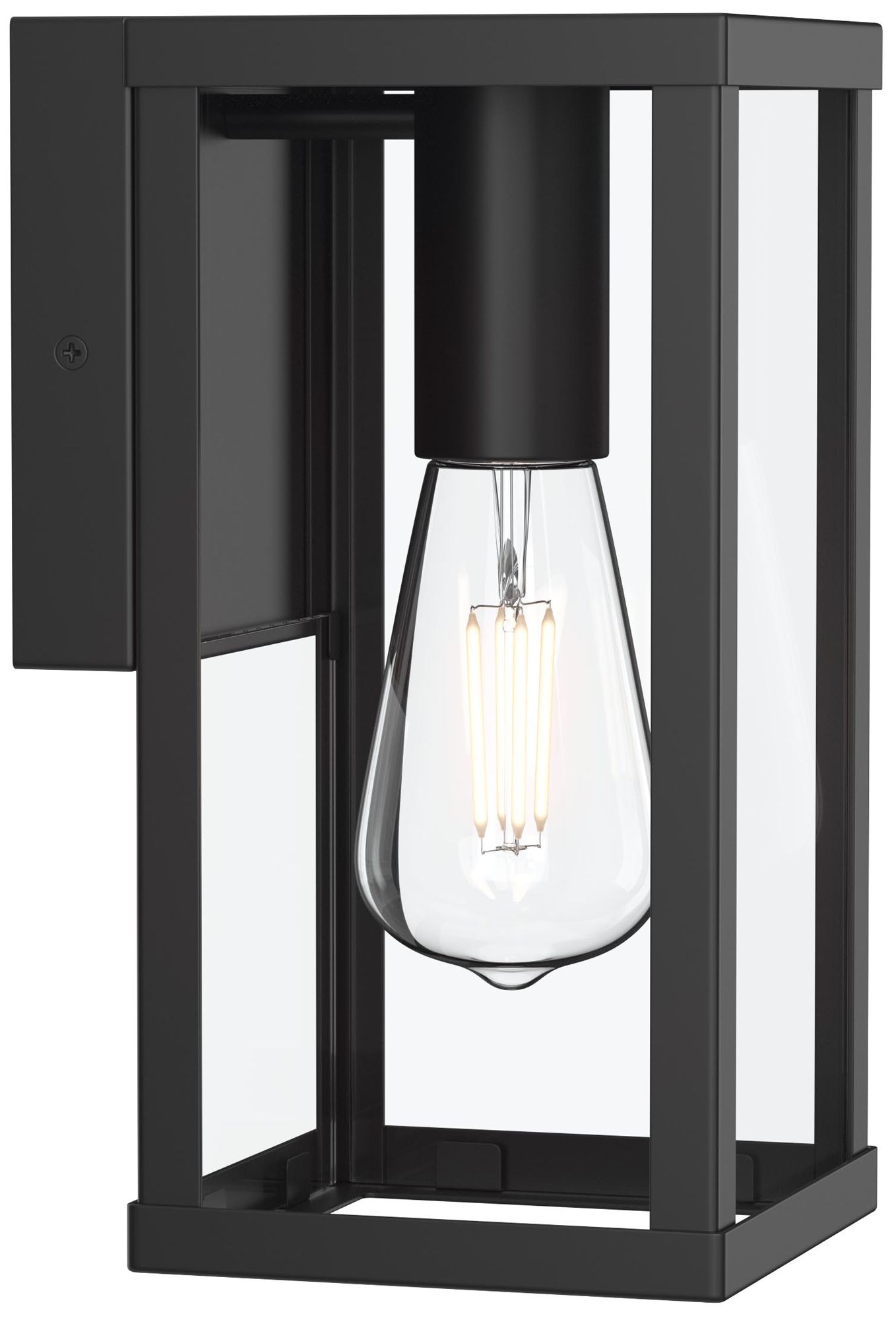 Ryle One-Light Small Wall Lantern with Clear Glass Panels