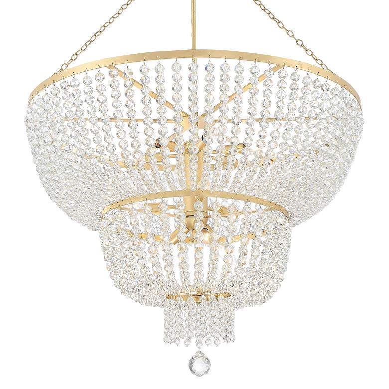 Image 4 Rylee 12 Light Antique Gold Chandelier more views